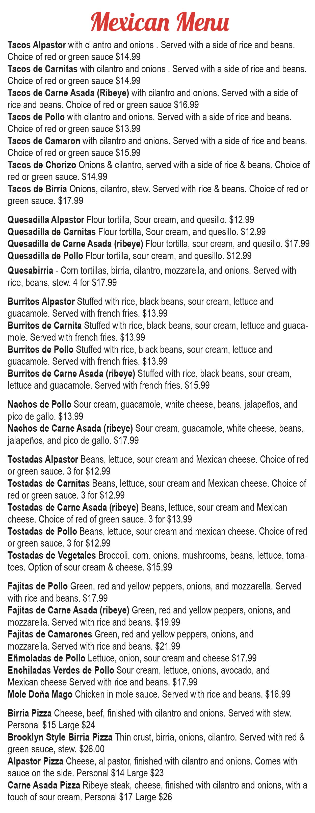 Mexican Dishes